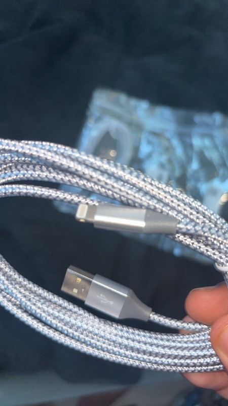 iPhone Charger Cable 2 Pack USB 8 Ft Long And Last For A Very long Time Grey gallery
