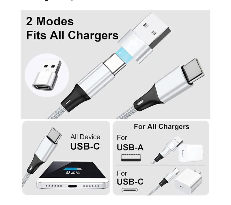 USB C Splitter Multi Charging Cable, 4 Type C Connectors gallery