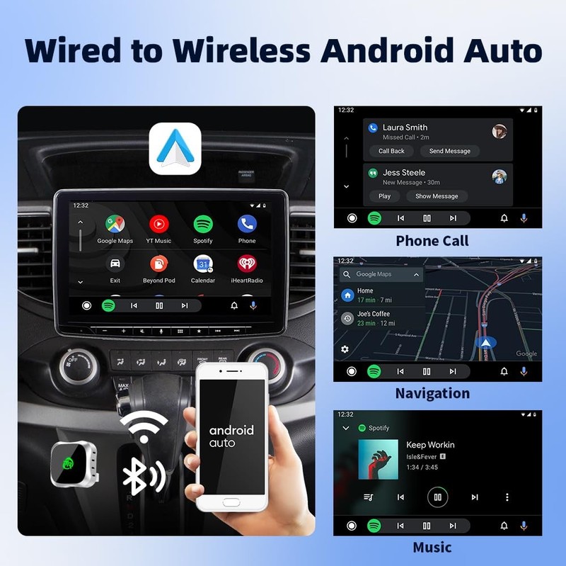 Wireless CarPlay Adapter for iPhone, Convert Wired to Wireless Apple CarPlay gallery