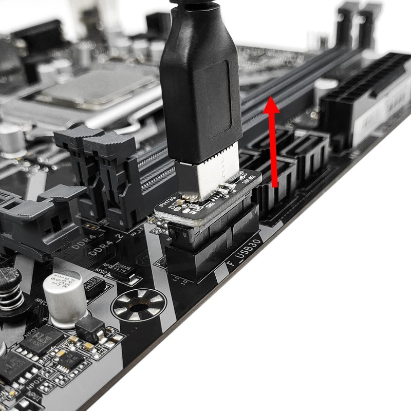 USB Front Panel Adapter Vertical USB C Header to USB 3.0 20Pin Connector gallery