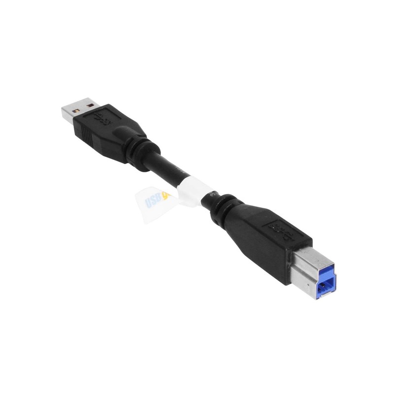 6 Inch USB 3.2 Gen 1 Cable A Male to B Male Device Cable Short Cord