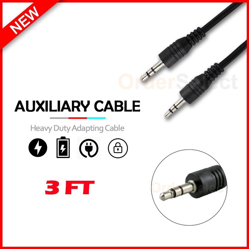 3FT Auxiliary Aux Stereo Audio Cable Cord for Asus ROG Phone 8/8 Pro/ Zenfone 10