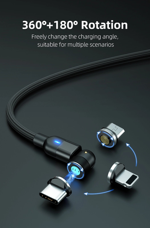 3 in 1 3A Fast Charging Cable For Type-C Micro USB iPhone you get all 3 tips gallery