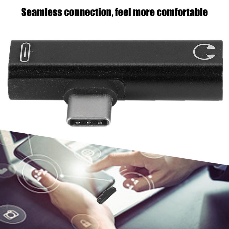 2 In 1 Type C Converter With Good Sound Quality For Charging And Calling For