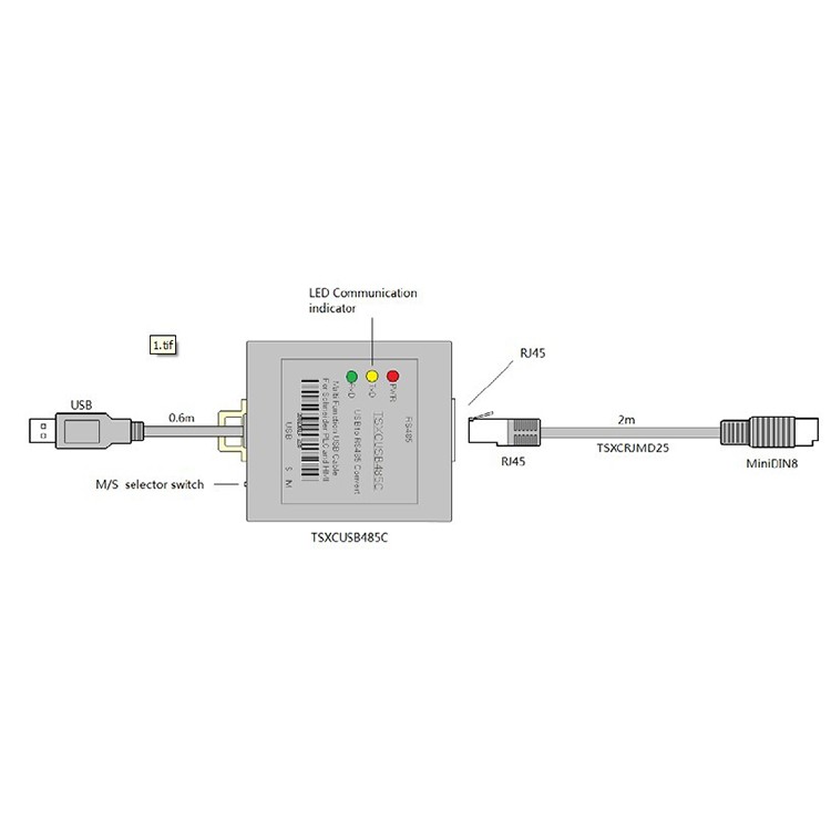TSXCUSB485C for Modicon TSX Series PLC or HMI USB Programming Cable gallery