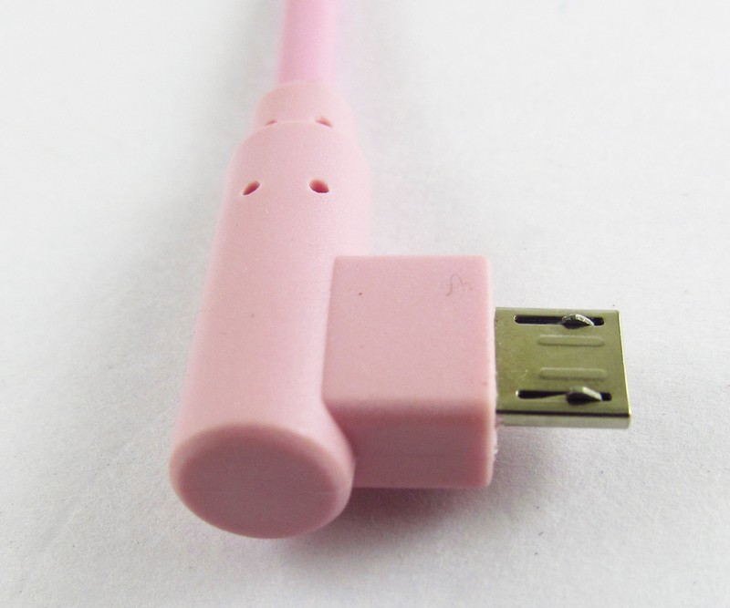 1pc Pink Right angle USB 2.0 Female to Micro USB Male OTG Host Cable Adapter gallery