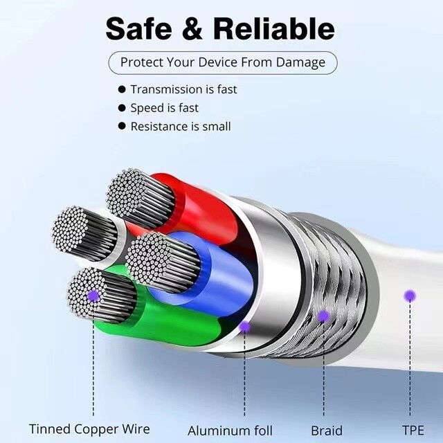 For iPhone 16 USB Type C Data Cable 5A Fast Charging USB-A to USB-C Charger Cor gallery