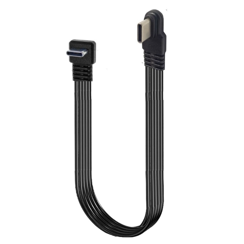 90 Degree Fast Charging Data Cord USB C Type C Cable Phone Quick Charging Cable gallery