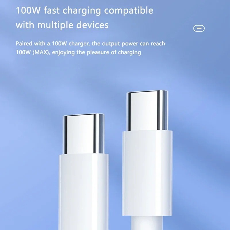 3 Pack 100W USB C to USB C Fast Charging Cable for iPhone Samsung Xiaomi 1M gallery