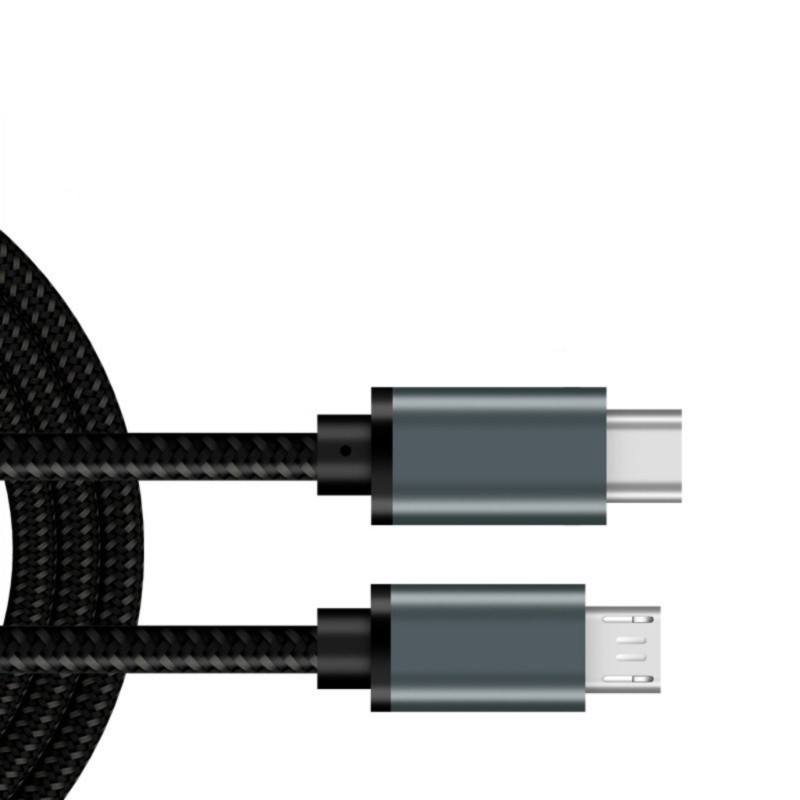 Nylon Woven Type C To USB Cable Fast Charging Cord for Tablets Phones