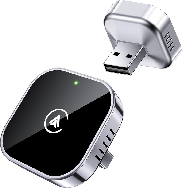 Teeran 2 in 1 Wireless CarPlay and Android Auto Adapter,