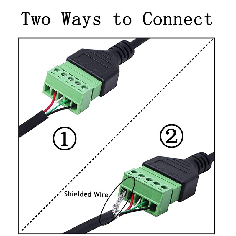 Usb C Terminal Type C Male Screw Terminal Block Connector Solderless Pluggable 5 gallery