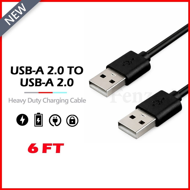USB 2.0 Cable Type A Male – A Male High-Speed Data Transfer Charger Cord