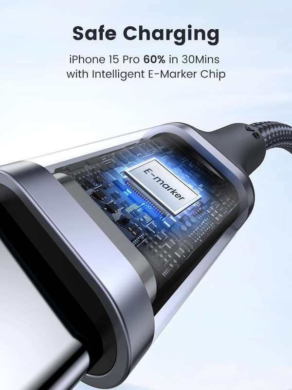 UGREEN USB C to USB C Cable, 100W 2-Pack USB C Charger Cable for Iphone 17/17 Ai gallery