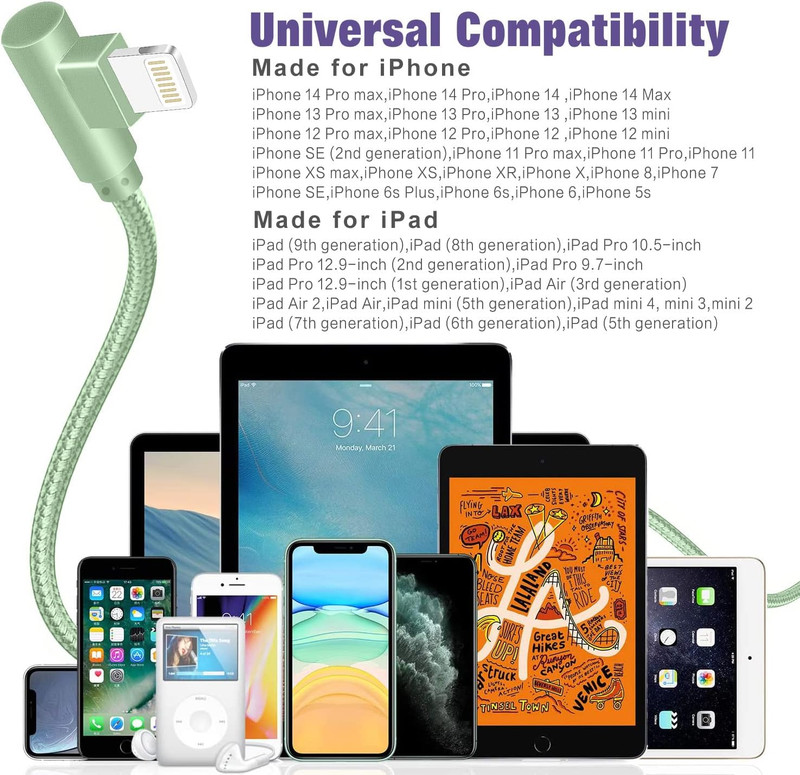 Iphone Charger,3 Pack 6FT Lightning Cable [Apple Mfi Certified] Iphone Fast Char gallery