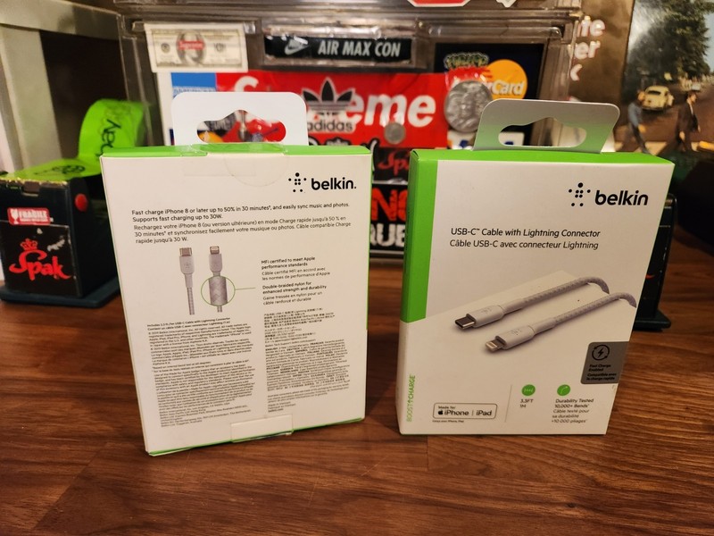 Belkin Fast Charge Braided USB-C to Apple-Lightning Charging Data Sync Cable gallery