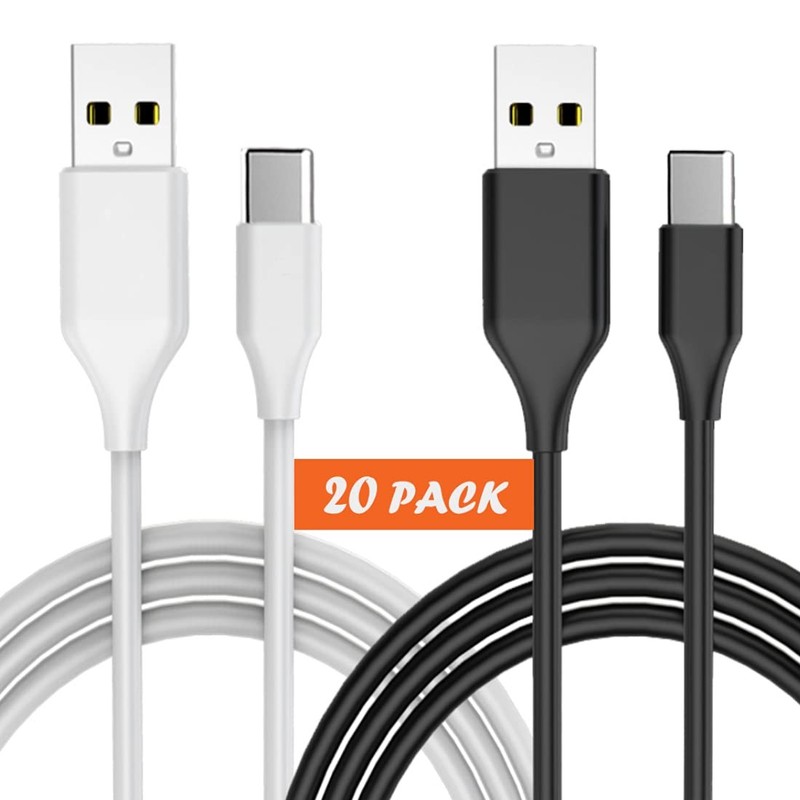 USB Type C Cable Fast Charging [20-Pack 3.3ft], USB-A to USB-C 3A Multi Pack ... gallery