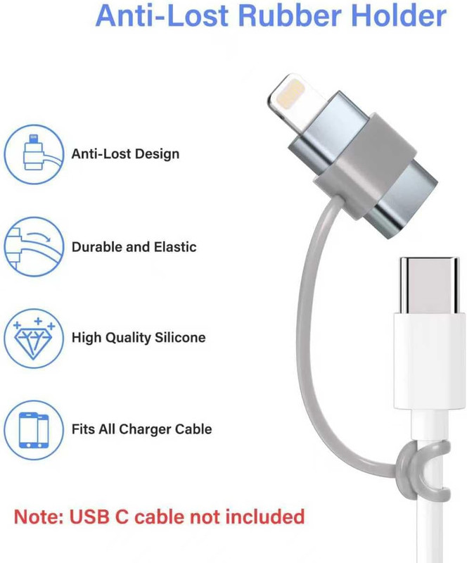 Mfi Certified 27W USB C to Lightning Adapter - Fast Charging Data Sync gallery