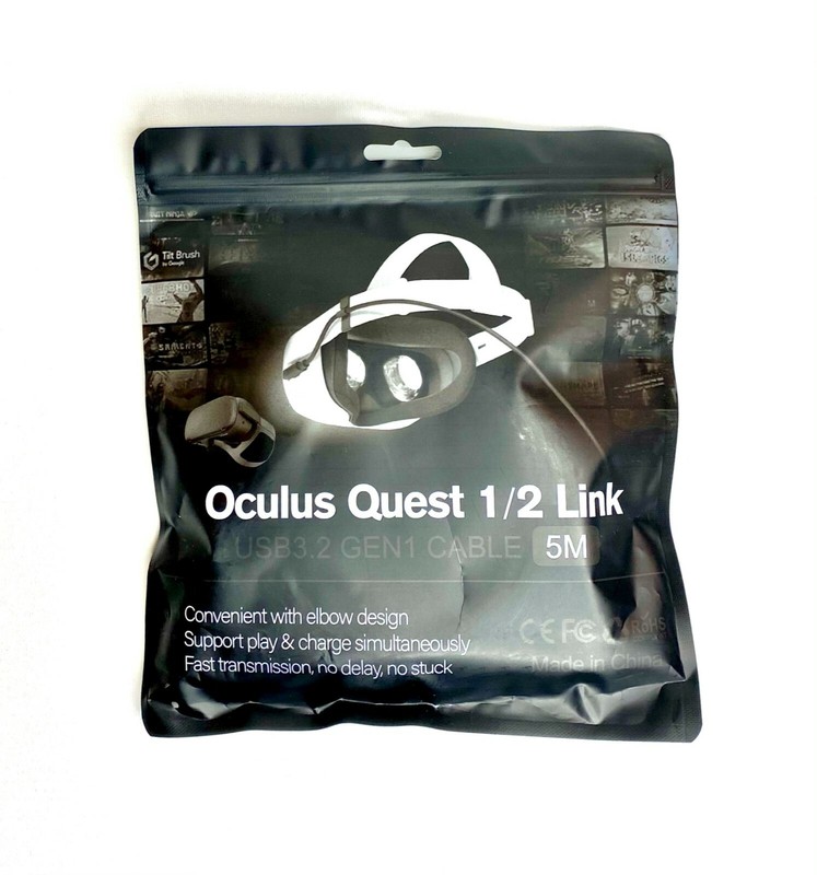 Link Cable USB C-C Gen 1 compatible for Oculus Quest 1 & 2