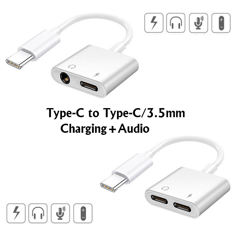 2in1 USB-C to AUX 3.5mm Cable Audio Adapter For S20 S21 S22 S23 S24 S25 Note 8 9 gallery