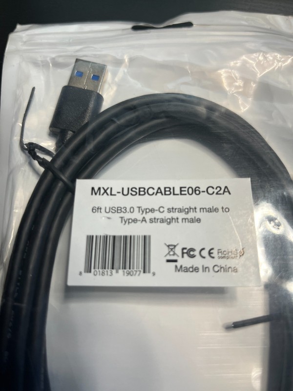USB 3.0/3.2 Gen1 A to C Cable, 6ft/1.5M, Black 5Gbps Data Transfer
