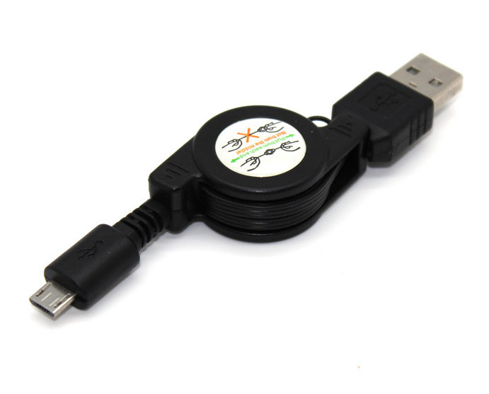 Micro USB 2.0 Cable Retractable Data Sync Charger Cord For All Android Phone