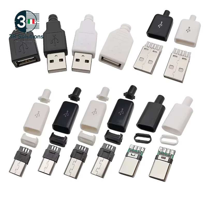 10pcs USB Type C/Micro/USB 2.0 Type Connectors Male Female M Adapter gallery
