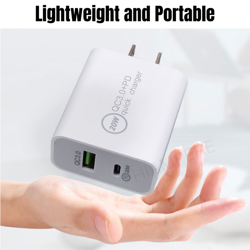 1/3Pack 20W PD QC3.0 Fast Charger USB C Power Adapter For iPhone Samsung Android gallery