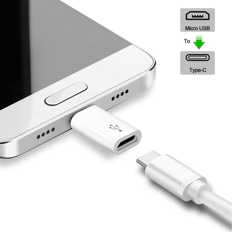5 Pack V8 to Type-C Adapter Plug Micro USB to USB C Converter for Phone Charging gallery