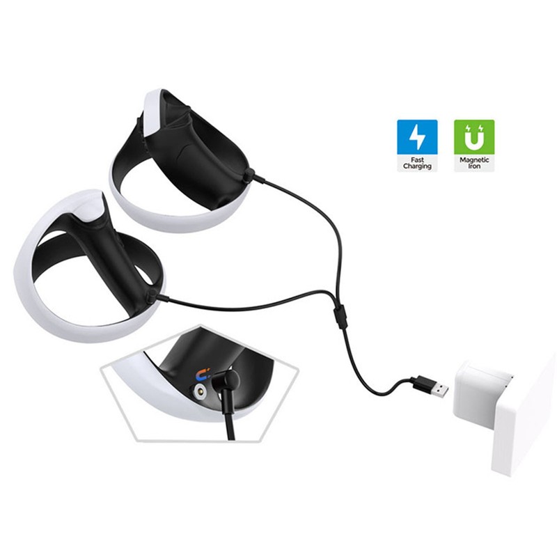 Magnetic Charging Cable One Out Two Charging Cable for PSVR2/Switch/PS5 gallery