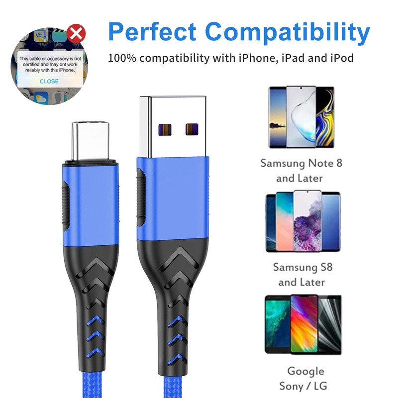 USB Cable, Upgarded 2Pack 3ft Fast Charging USB Charging Cord Cable, 3 Foot C... gallery