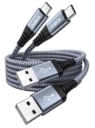 USB to USB C Cable 60W Fast Charging [2 Pack 6FT], USB A to USB C Cable for gallery