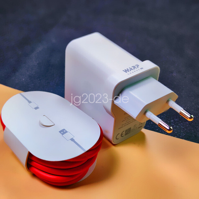 Oneplus 30W Fast Charger Warp Charging Adapter USB Type-C Cable 7 7T 8 Pro gallery
