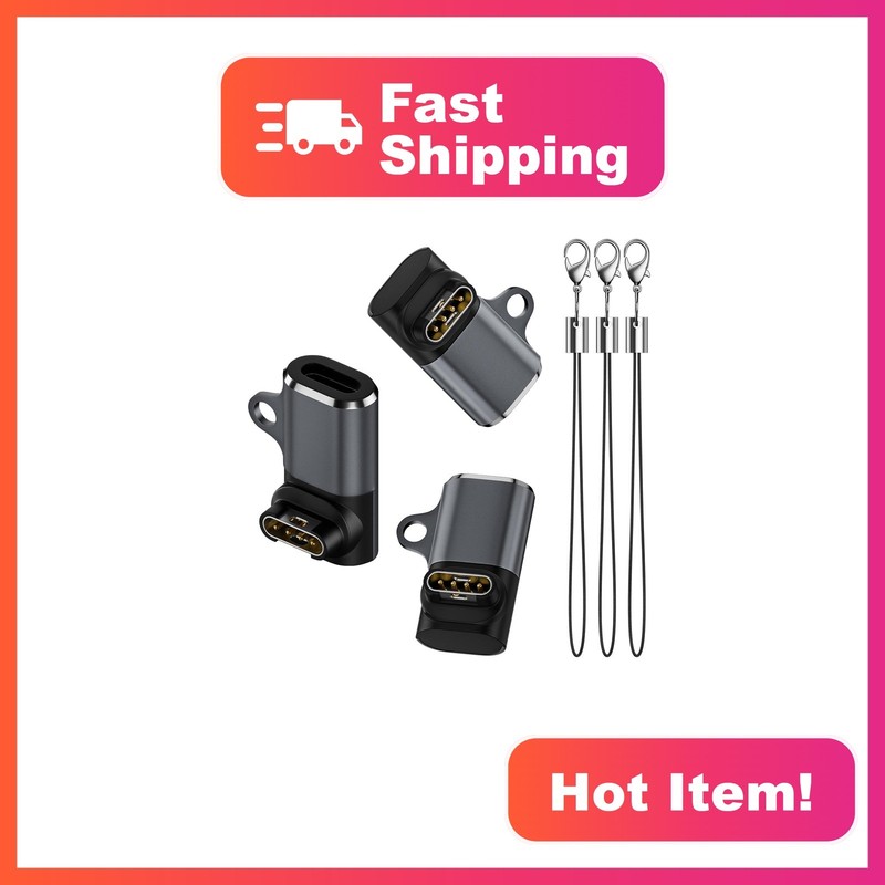 Aerolite 3-Pack USB C to Garmin Watch Charger Cable