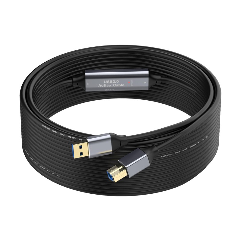100FT USB 3.0 Printer Cable, USB A to B Cable, 5Gbps High-Speed with 4 Signal...