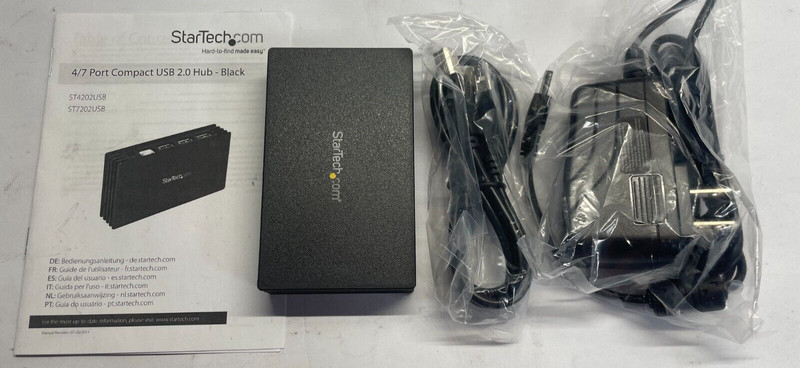 StarTech.com ST7202USB 7 Port Compact USB 2.0 Hub - Black gallery