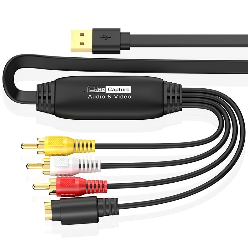 USB Video Capture Adapter CVBS to Digital for VCR For VHS Tape Archiving 720P gallery