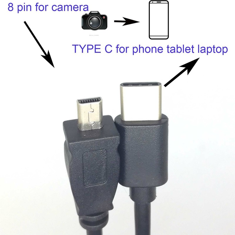 TYPE C OTG CABLE FOR SANYO Digital Camera DC Xacti VPC E7 E6 S6 S7 S60 S500 gallery