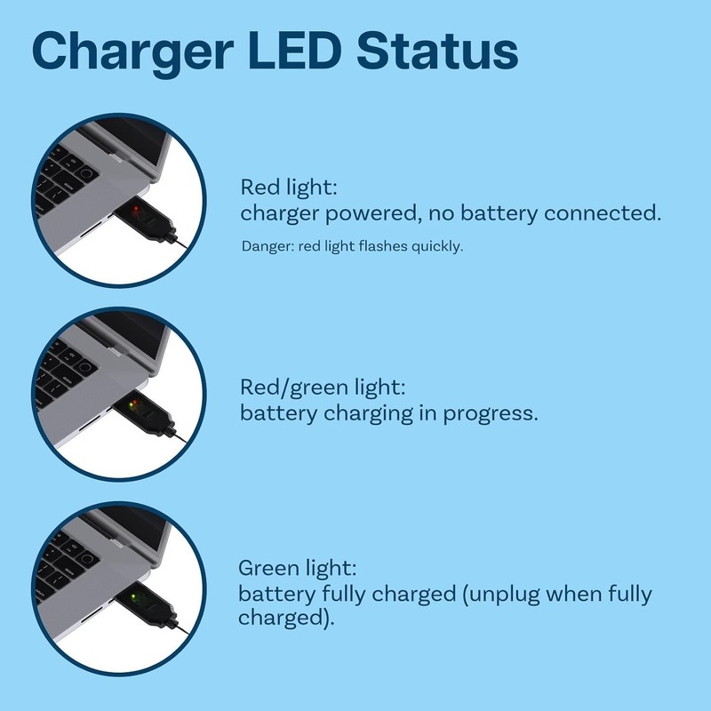 2-Pack USB Charger Cable for 7.4V LiPo Batteries - Reliable Charging Solution gallery