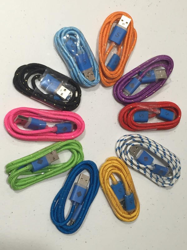 FLASH LED BRAIDED LIGHT Data Cable charger FOR Apple iPhone 8 7 6 5 4s micro usb gallery