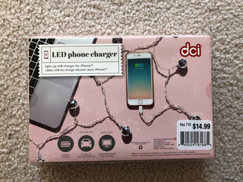 LED Phone Charger DCI Light Up USB Charger For iPhone. gallery