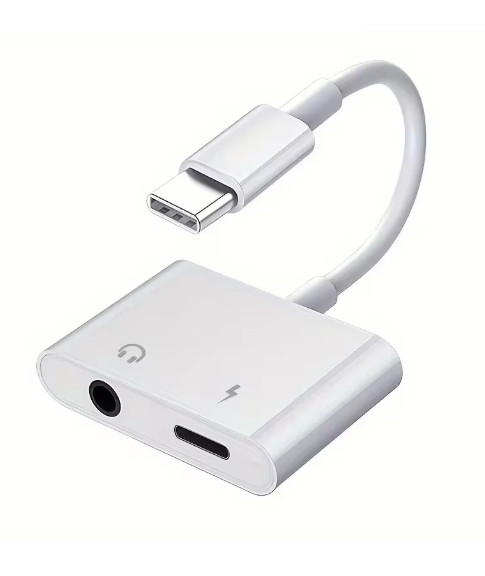 2 in 1 Dual Adapter 3.5mm Headphone & Charger For iPhone 17 16/ 14 13 12 8 X XS