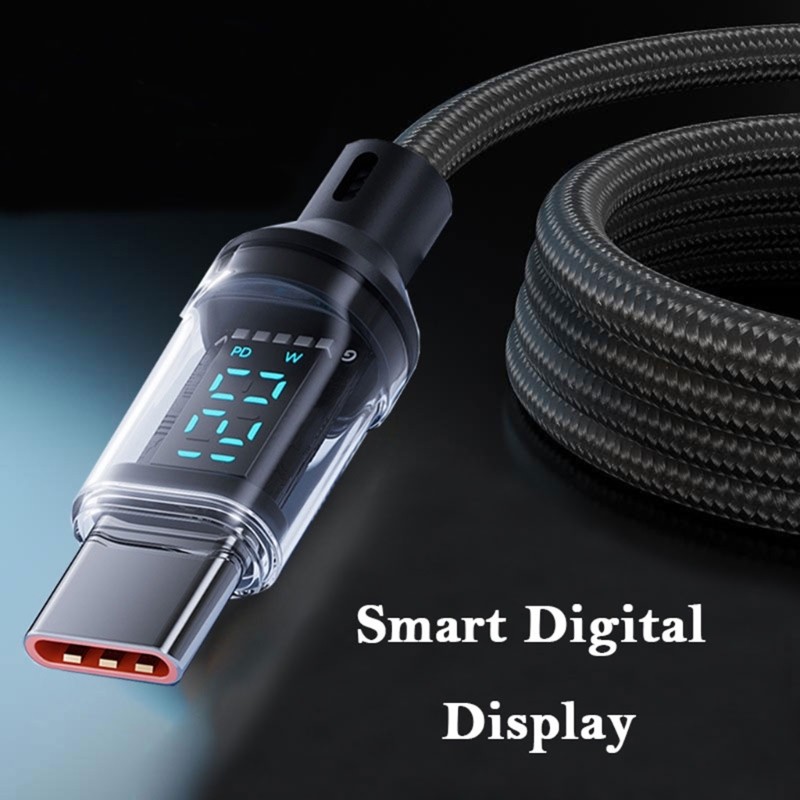 Digital Display USB to Type C Charging Cable Power Monitor for Efficient Use gallery