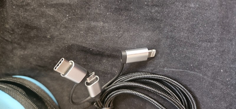 Nylon Braided 3 in 1 Multi USB to USB/ USB-c Fast Charging-3' (15041- 15042,99) gallery