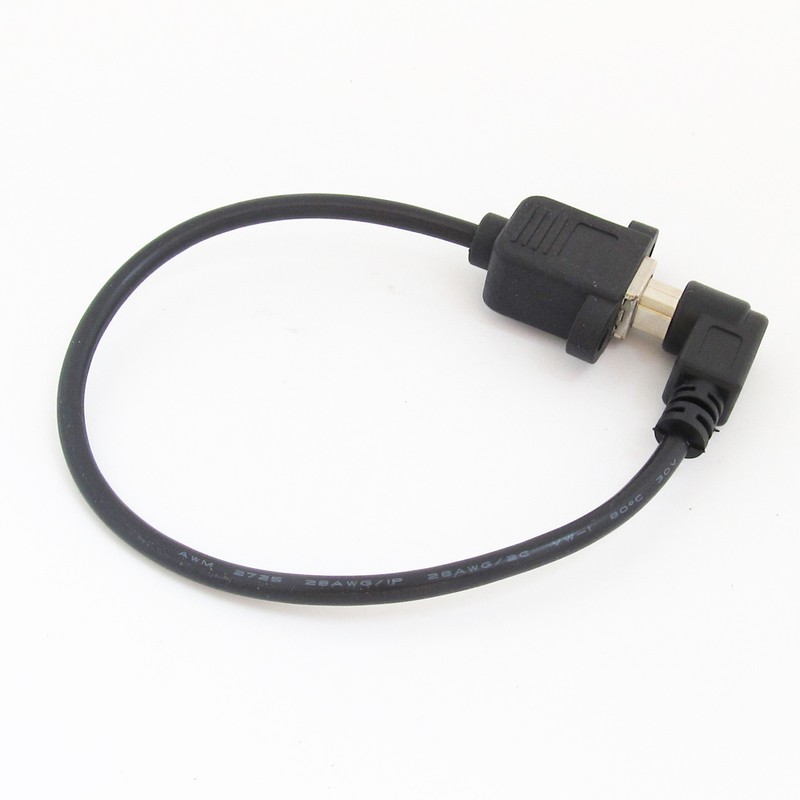 10pcs 30cm Printer Scanner Extension B Cable Right Angle Male to Female Screw gallery