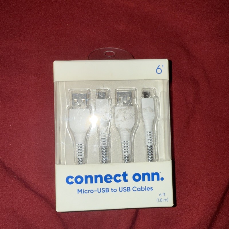 USB-A to Micro-USB Charge & Sync Cable (6 Feet)- 2 Pack
