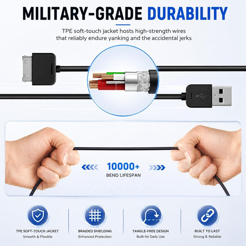 ZUNE Charger Cable, USB Charging & Sync Cord Compatible with Zune 80 120 4 8 16 gallery