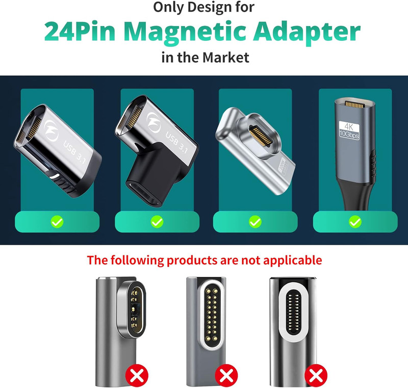 24Pins Magnetic USB C Connector Tips Head , Compatible for Most Type C gallery