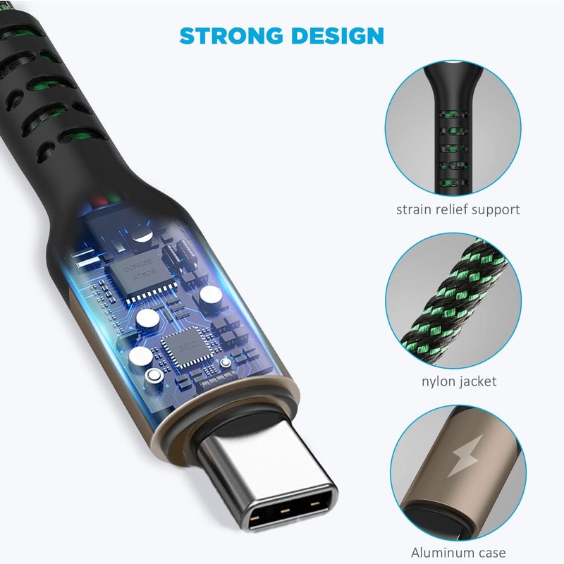 2Pack 4FT Multi Charging Cable ，USB C Splitter Cable，4 in 1 Fast Charging QC3.0 gallery