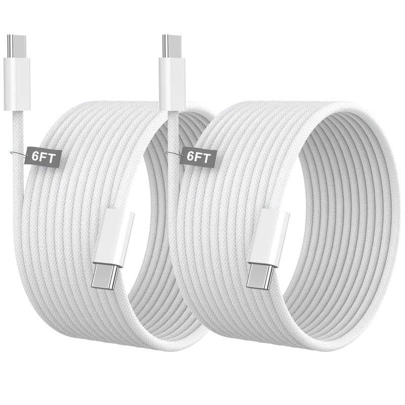 Apple MFi Certified USB C to USB C Charging Cable 6FT for iPhone 17 16 15